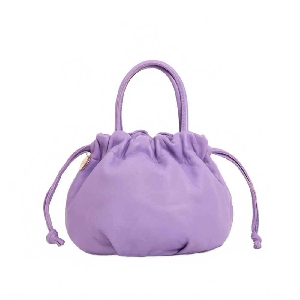 NEW CLARE V. emma l'ete nappa with top handle bag in jacaranda